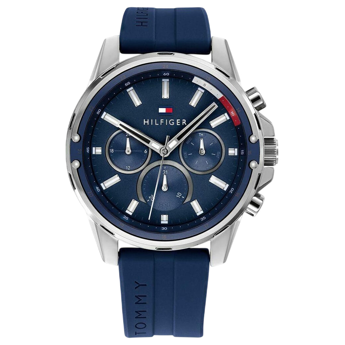 Tommy Hilfiger Mason Multifunktionsuhr Blau Silikon 1791791