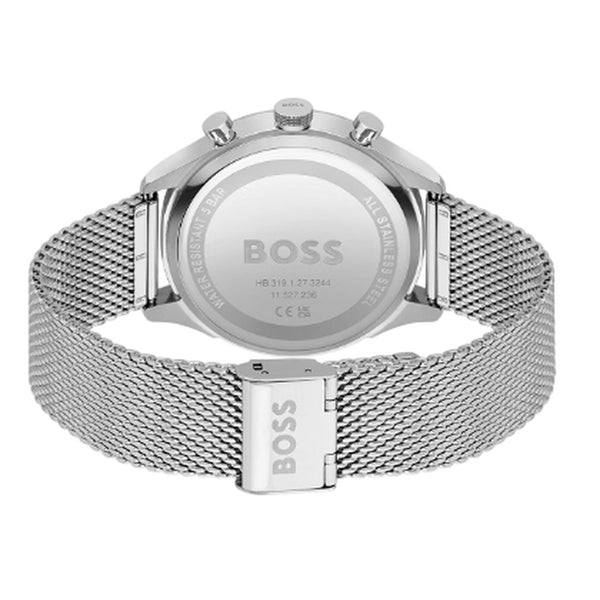Hugo Boss Gregor Chronograph Edelstahl Blau Mesh HB1514052