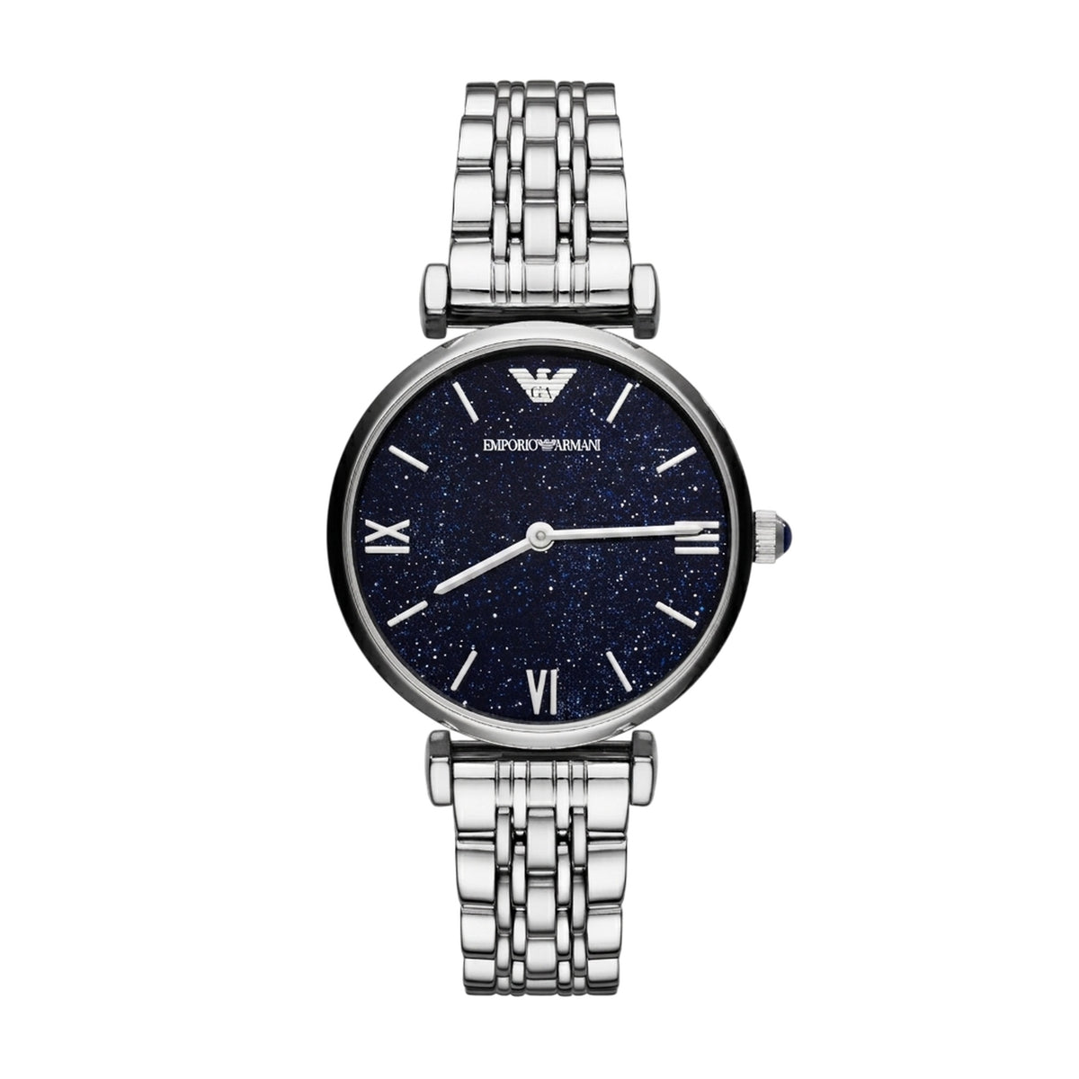 Emporio Armani Damen-Uhr aus silberfarbenem Edelstahl AR11091