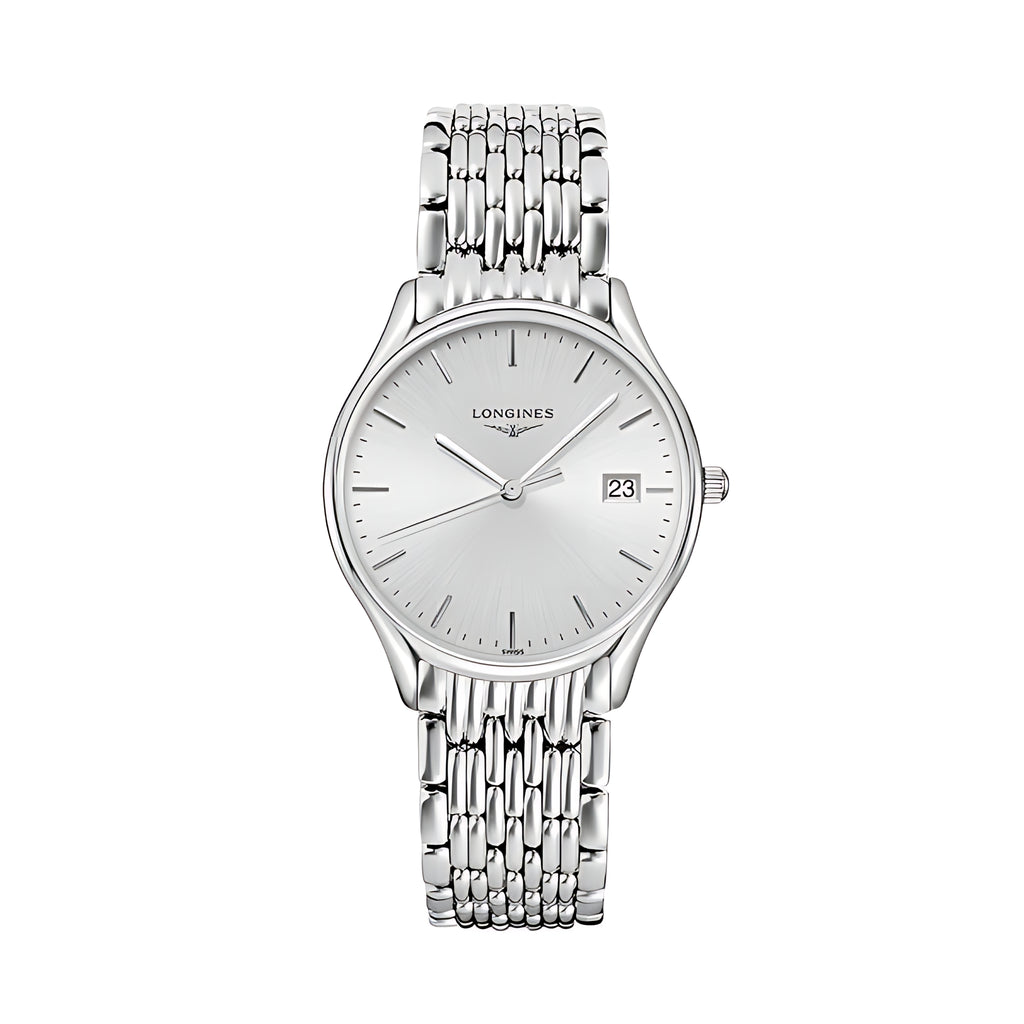 Longines Lyre Quarz-Herrenuhr Silber Edelstahl 38,5 mm