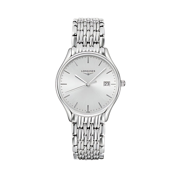Longines Lyre Quarz-Herrenuhr Silber Edelstahl 38,5 mm