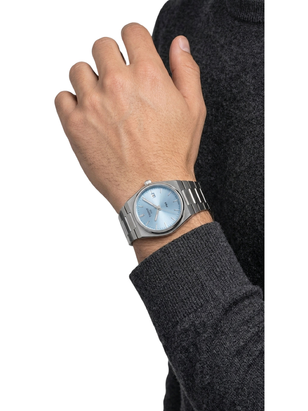 Tissot PRX 35mm Quarz Hellblau Edelstahl T137.210.11.351.00