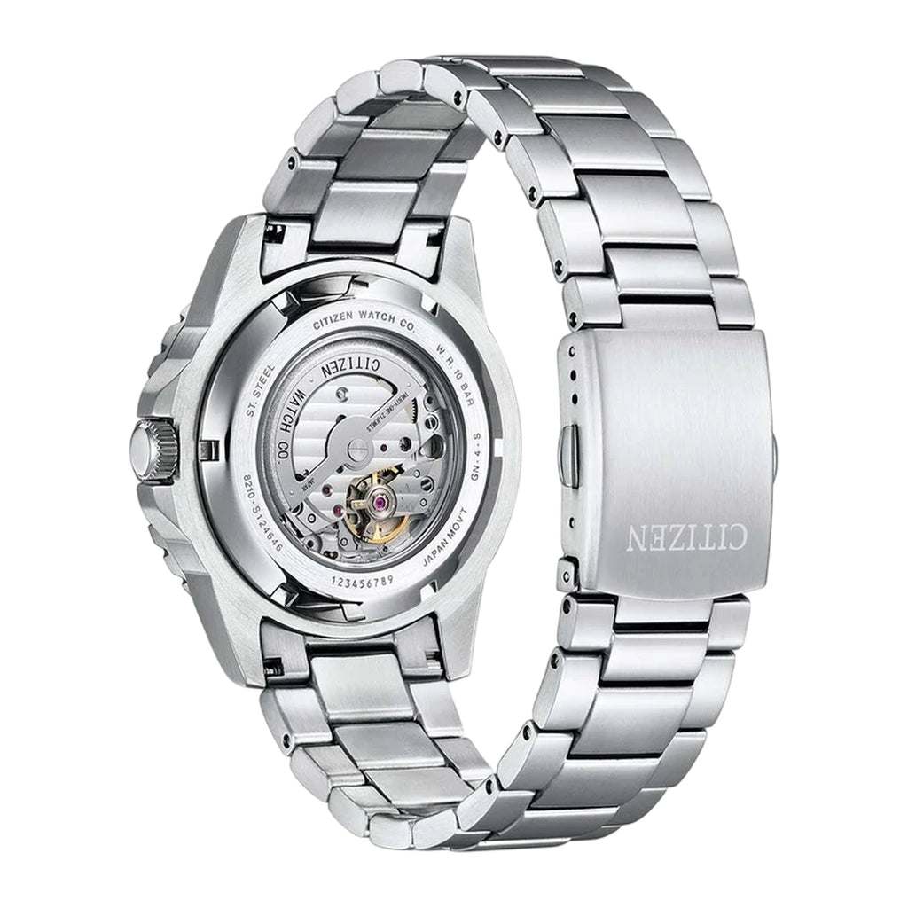 Citizen Mechanical Automatik-Herrenuhr Schwarz 43 mm NJ0120-81E