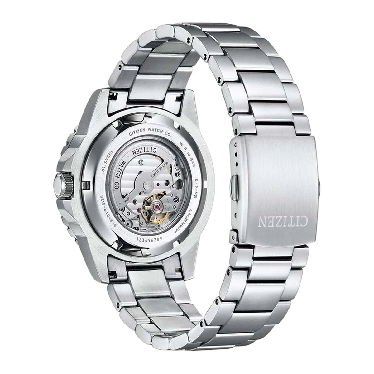 Citizen Mechanical Automatik-Herrenuhr Schwarz 43 mm NJ0120-81E