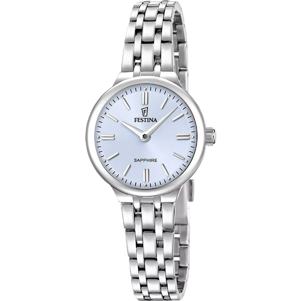 Festina Mademoiselle Damenuhr Blau Edelstahl F20744/3