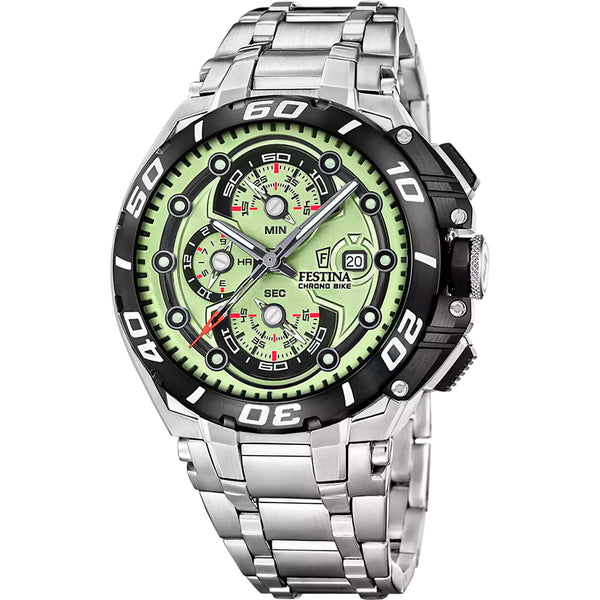 Festina Chrono Bike 2026 Herrenuhr Weiß Edelstahl F20754/1