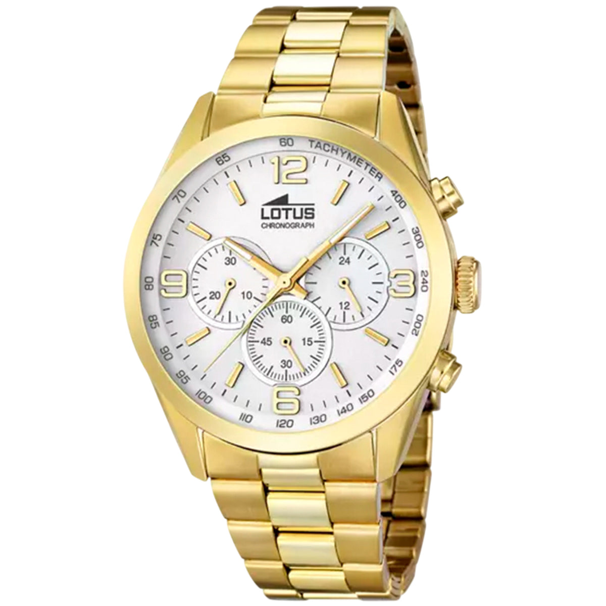 Lotus Chronograph Herrenuhr Silber-Gold Edelstahl 18153/1