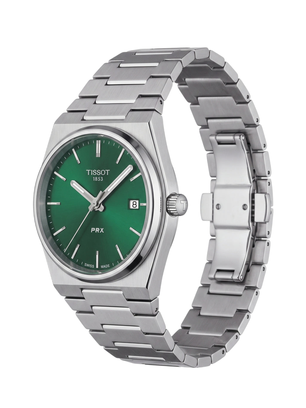 Tissot PRX 35 Quarzuhr Grün Edelstahl T137.210.11.081.00