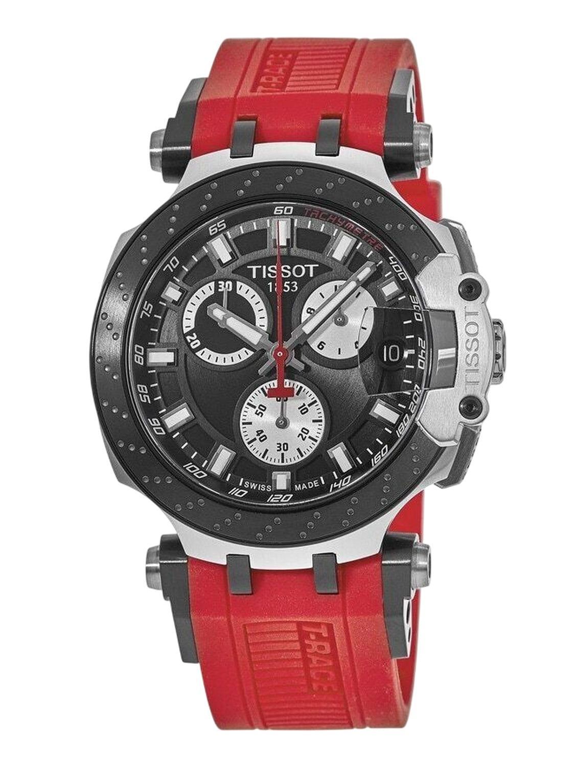 Tissot Herrenuhr T-Race Chronograph Schwarz Rot Silikon T115.417.27.051.00 Hauptbild