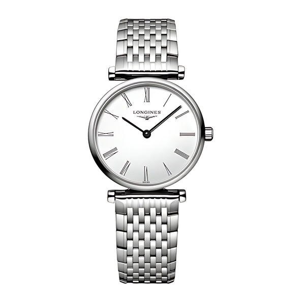 Longines La Grande Classique de Longines Quarz-Damenuhr Weiß 24 mm