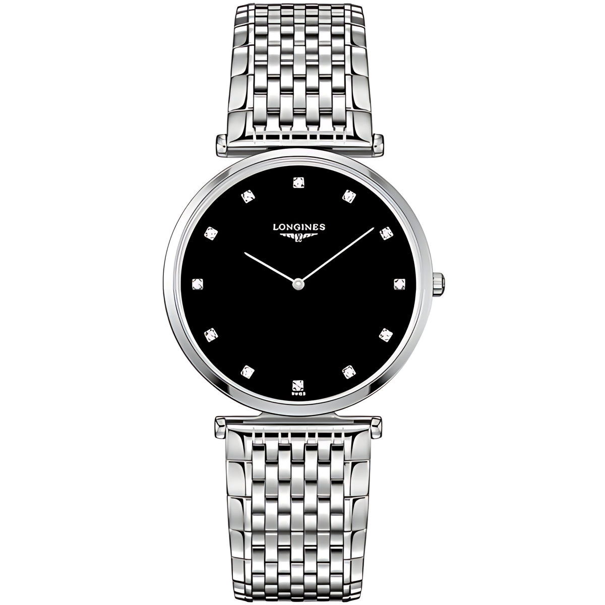 Longines La Grande Classique de Longines Quarzuhr Schwarz Diamanten 36 mm Hauptbild