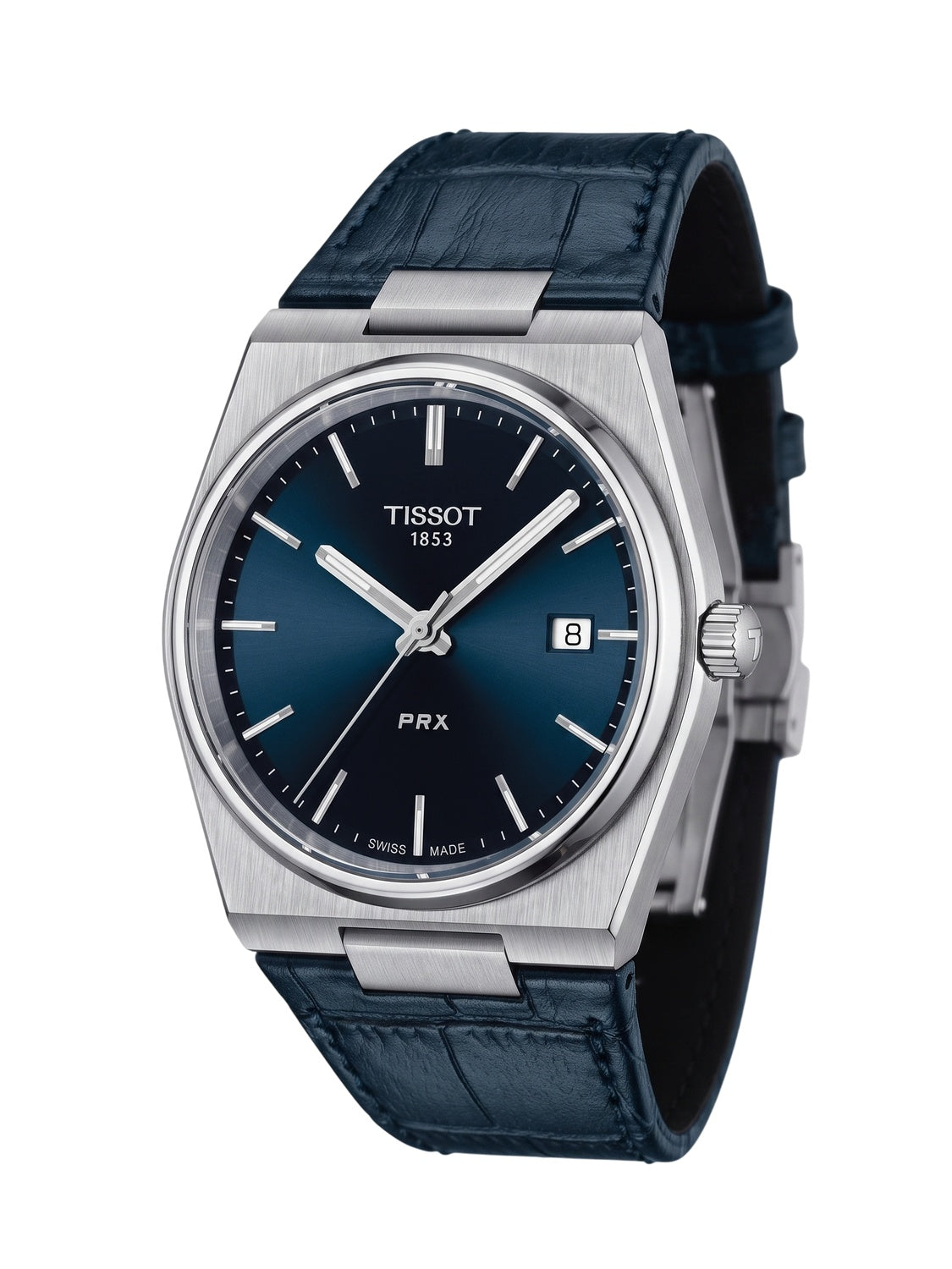 Tissot PRX 40mm Quarz Leder Blau T137.410.16.041.00