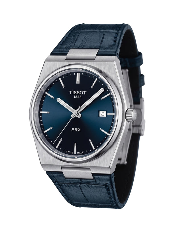 Tissot PRX 40mm Quarz Leder Blau T137.410.16.041.00