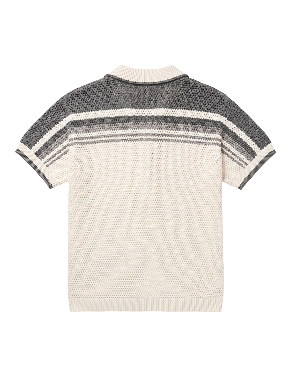 Casablanca Tennis Crochet Baumwoll Shirt Herren Weiß Grau Zweitbild
