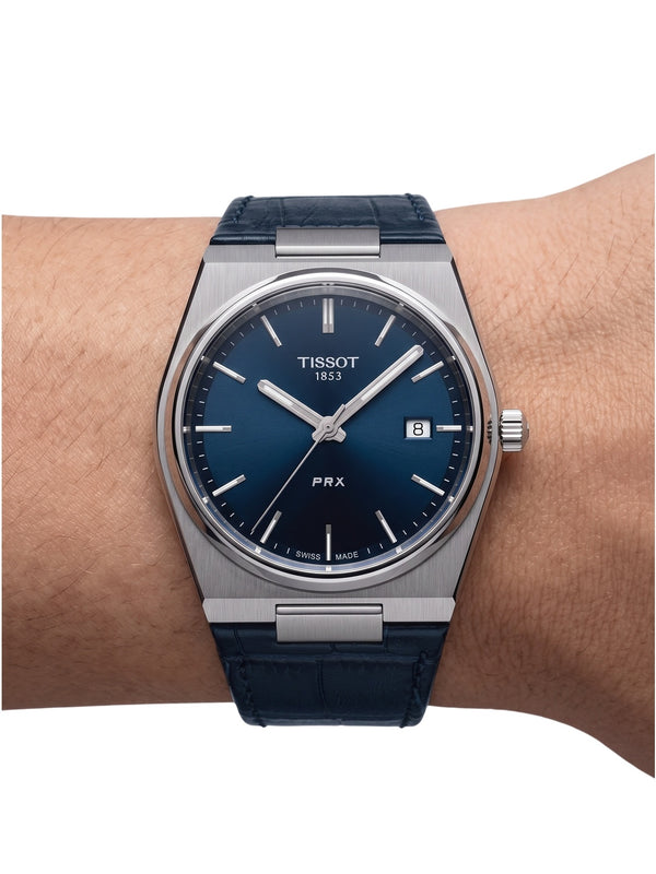 Tissot PRX 40mm Quarz Leder Blau T137.410.16.041.00