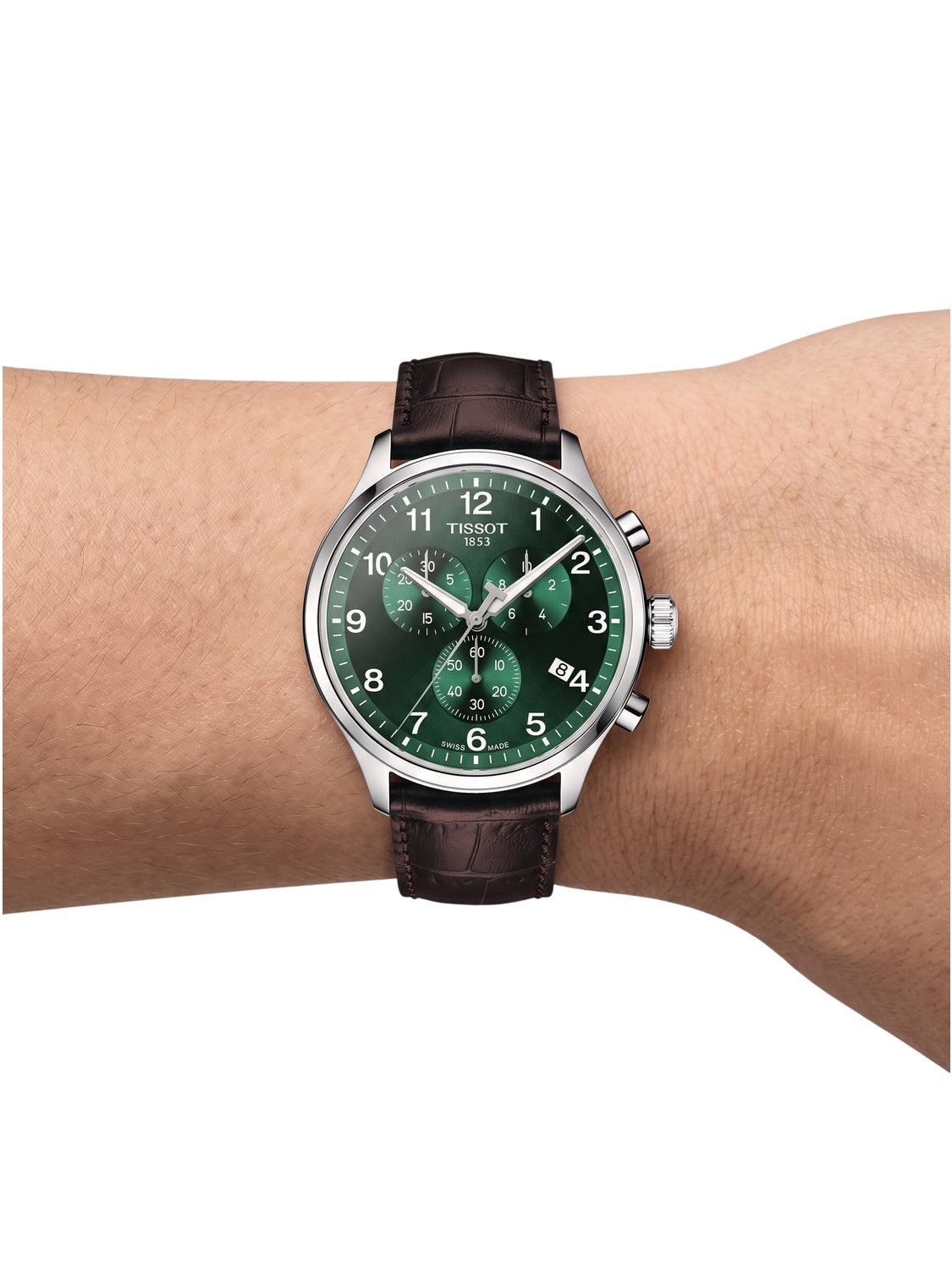 Tissot Herrenuhr Chrono XL Classic Grün Braun Leder T116.617.16.092.00 Zweitbild