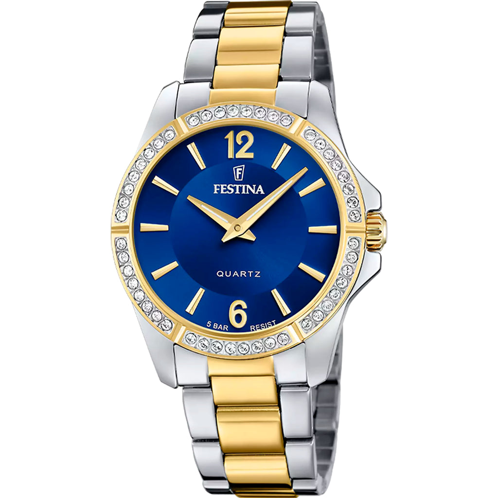 Festina Damenuhr Silber-Bicolor Edelstahl F20594/1