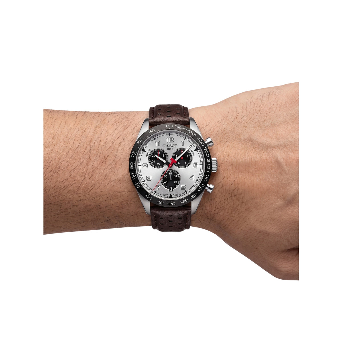 Tissot PRS 516 45mm Quarz Chronograph Leder T131.617.16.032.00