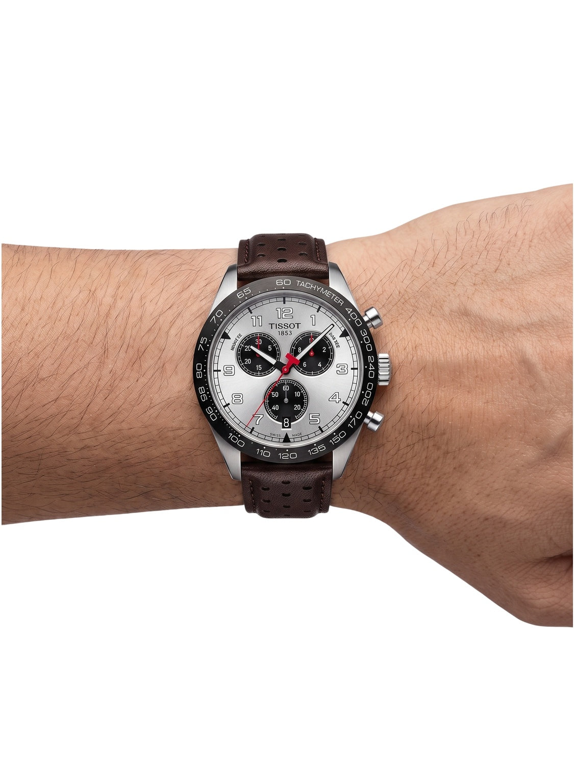 Tissot PRS 516 45mm Quarz Chronograph Leder T131.617.16.032.00