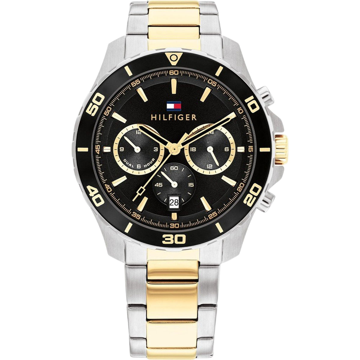 Tommy Hilfiger Jordan Chronograph Bicolor Edelstahl Schwarz 1792095 Hauptbild