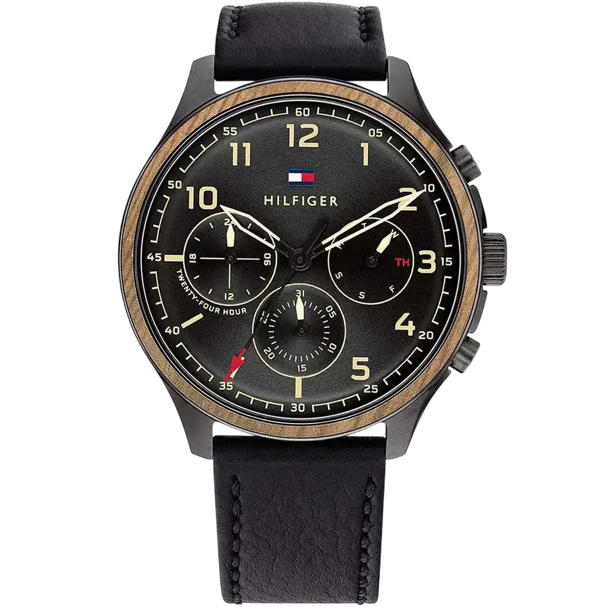Tommy Hilfiger Asher Multifunktionsuhr Schwarz Leder 1791854 Hauptbild