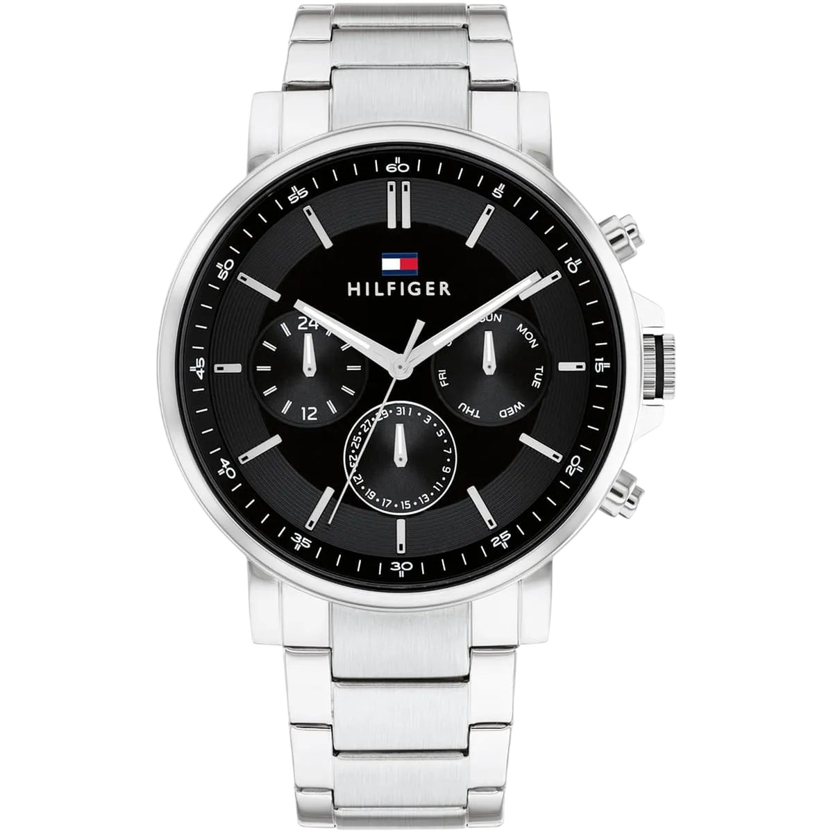 Tommy Hilfiger Tyson Multifunktionsuhr Schwarz Silber 1710667