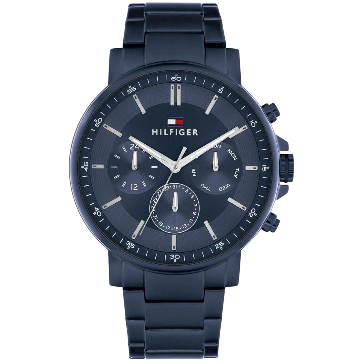 Tommy Hilfiger Tyson Multifunktionsuhr Blau Edelstahl 1710705