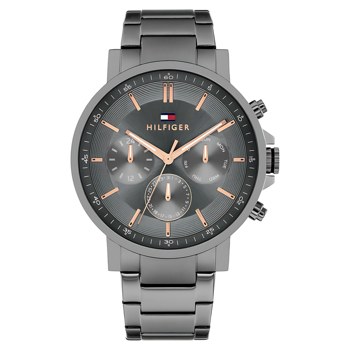 Tommy Hilfiger Tyson Multifunktionsuhr Anthrazit Edelstahl 1710711 Hauptbild