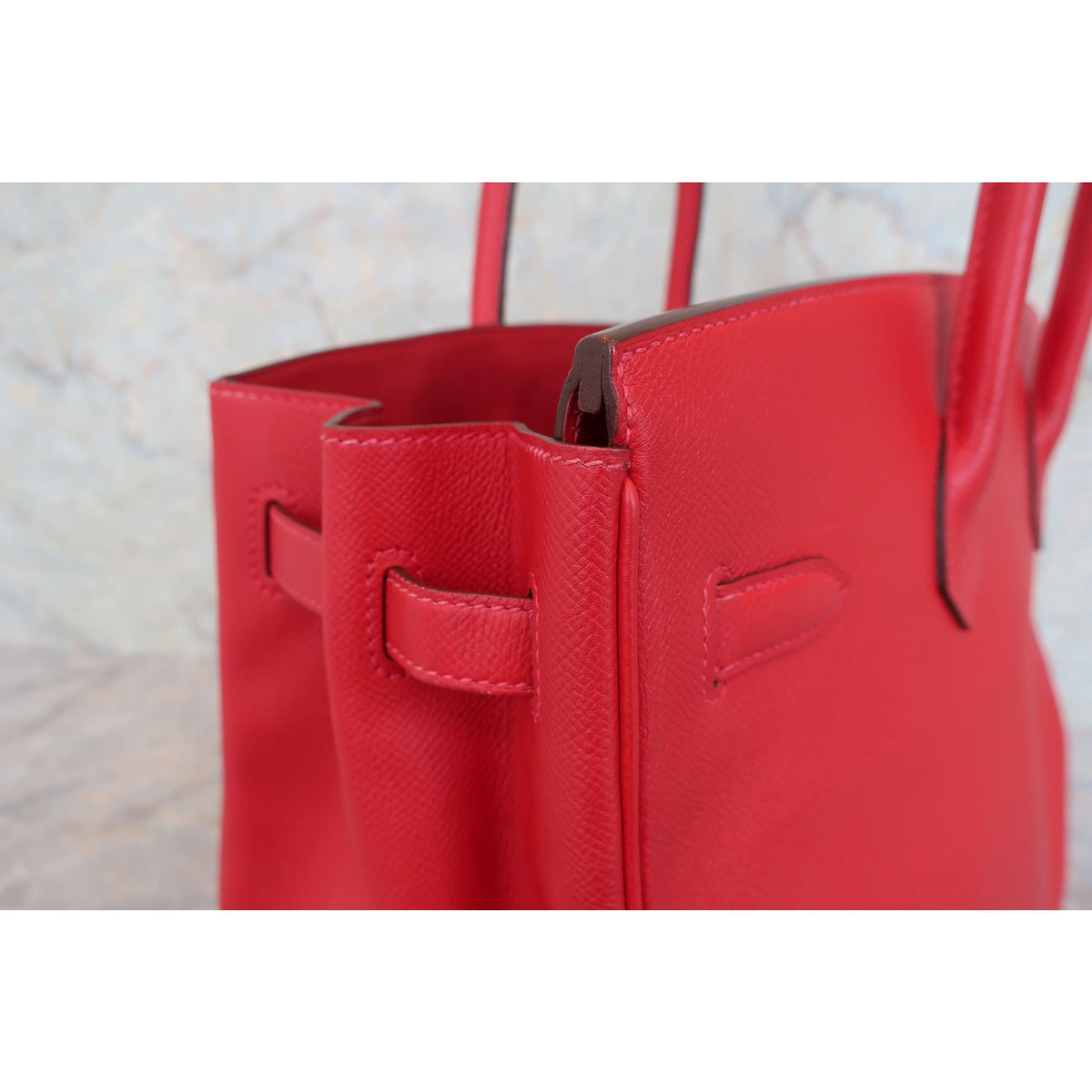 Hermès Birkin 35 Epsom Leder Rot Palladium Hardware 2014