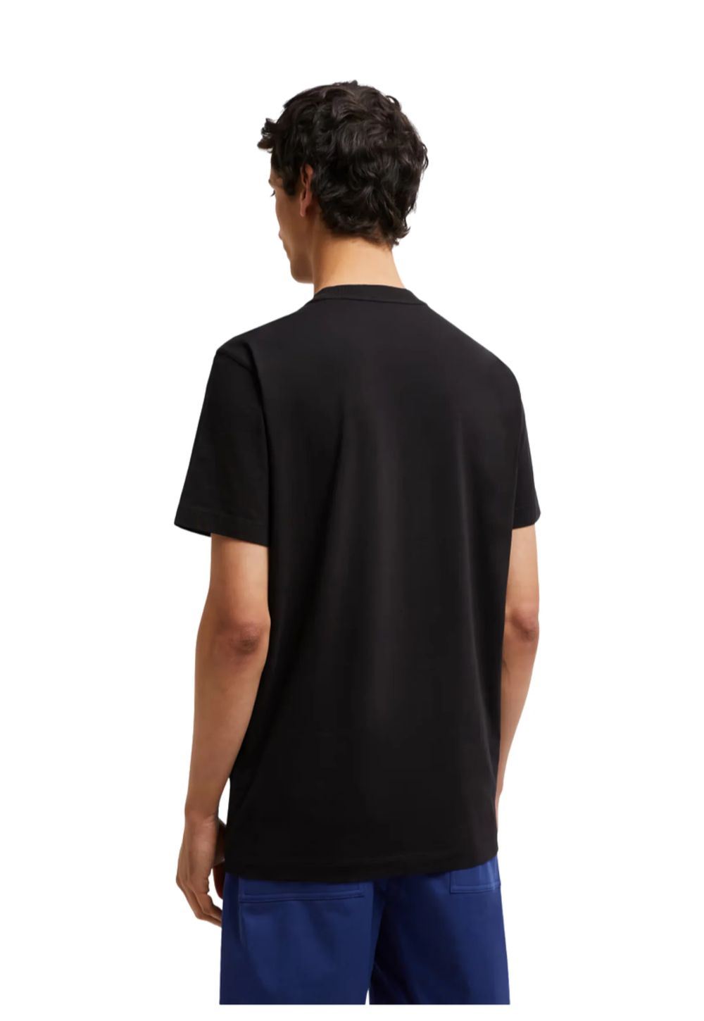 Moncler Batman Logo Cotton T-Shirt Herren schwarz