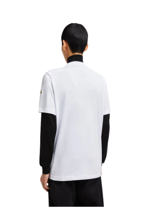 Moncler Batman Logo Cotton T-Shirt Herren weiß