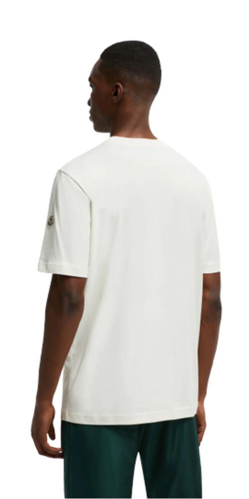 Moncler Varsity Logo T-Shirt Herren Weiß