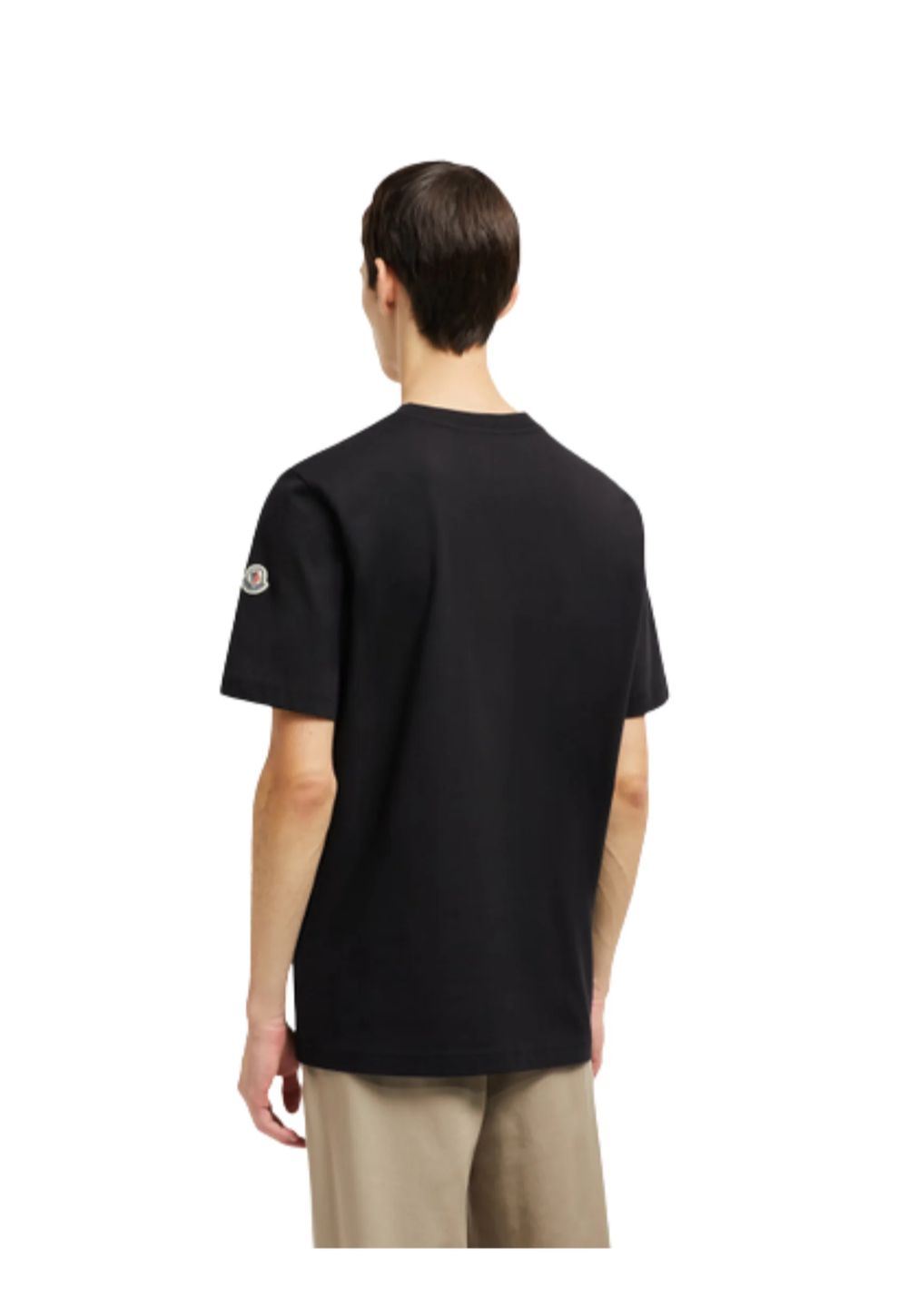 Moncler Varsity Logo T-Shirt Herren schwarz