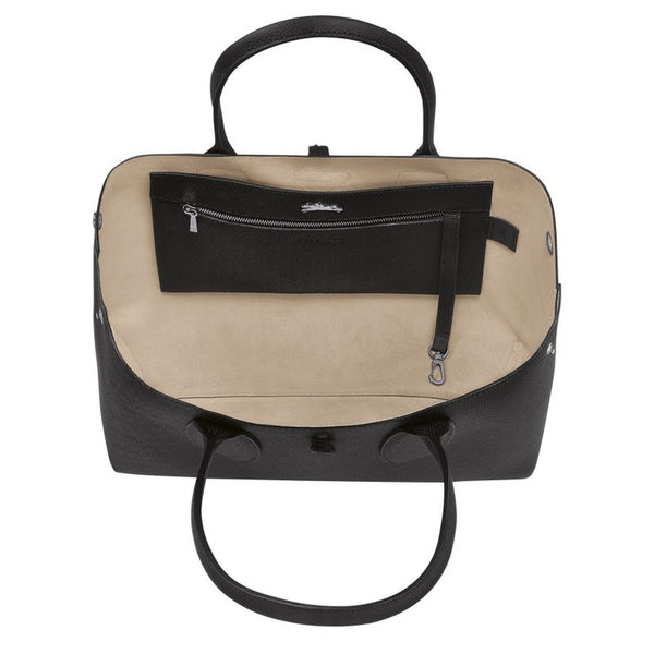 Longchamp Le Roseau L Tote Bag Schwarz