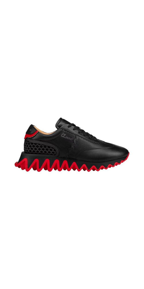 Louboutin Sneakers Herren schwarz rot