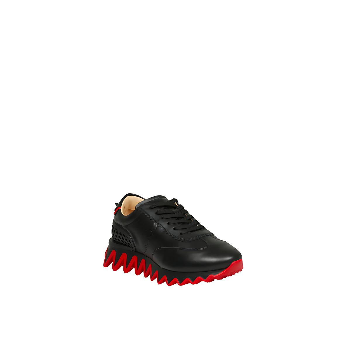 Louboutin Sneakers Herren schwarz rot
