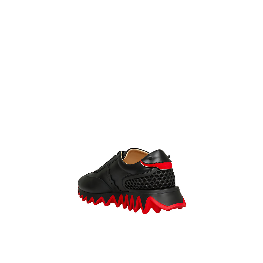 Louboutin Sneakers Herren schwarz rot