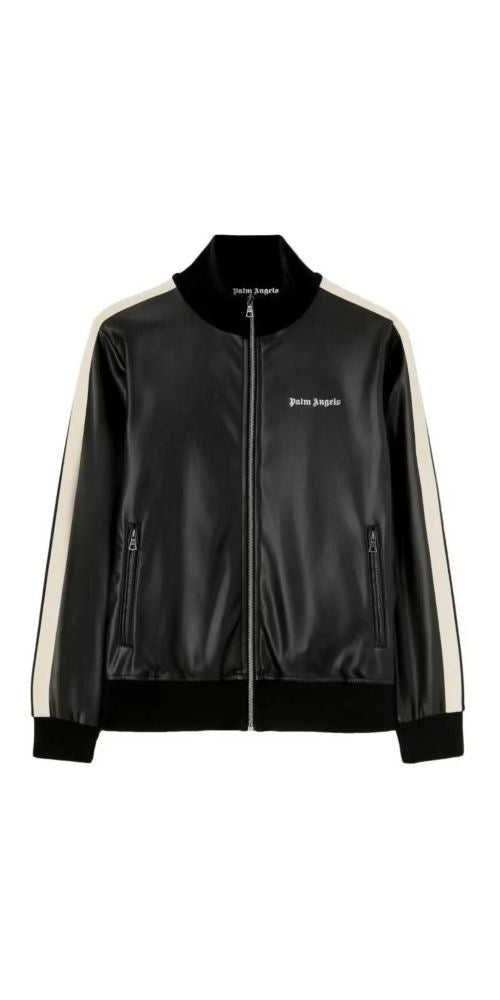 Palm Angels Kunst-Lederjacke Schwarz Herren