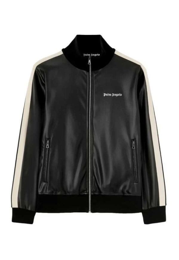 Palm Angels Kunst-Lederjacke Schwarz Herren