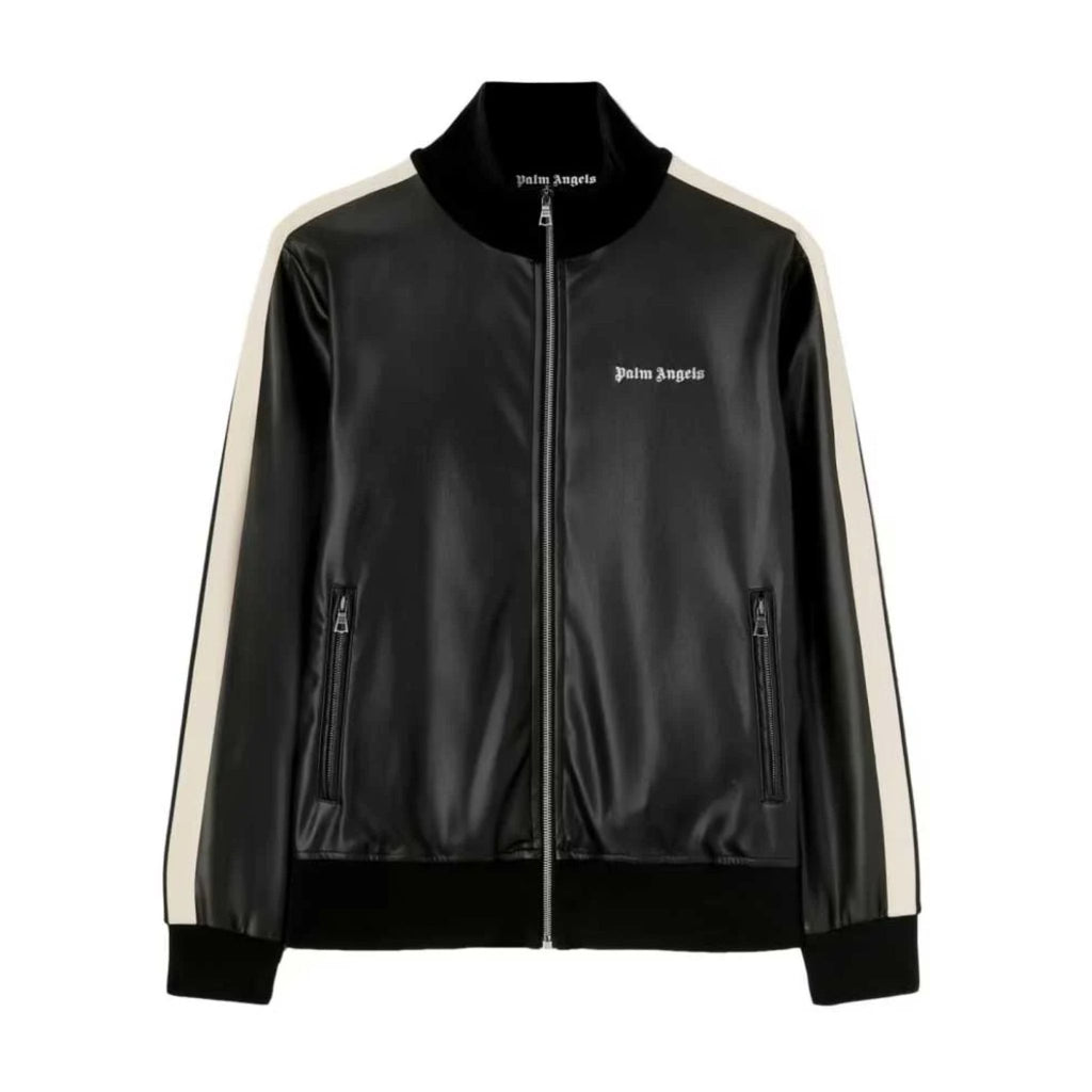 Palm Angels Kunst-Lederjacke Schwarz Herren