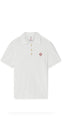 Casa Blanca Boucle Polo Shirt Herren weiß