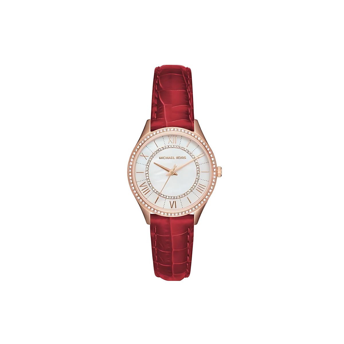 Michael Kors Lauryn Damenuhr roségold rot