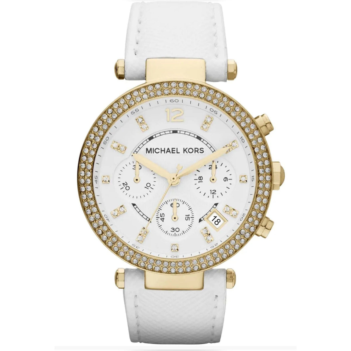 Michael Kors Parker Lady Damenuhr gold weiß