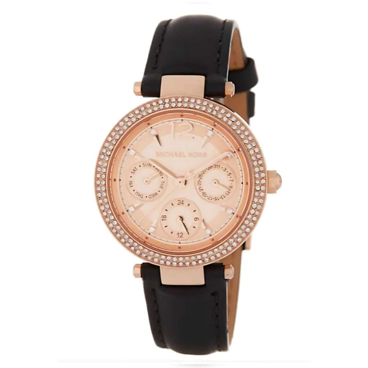 Michael Kors Parker Lady Damenuhr roségold schwarz Hauptbild