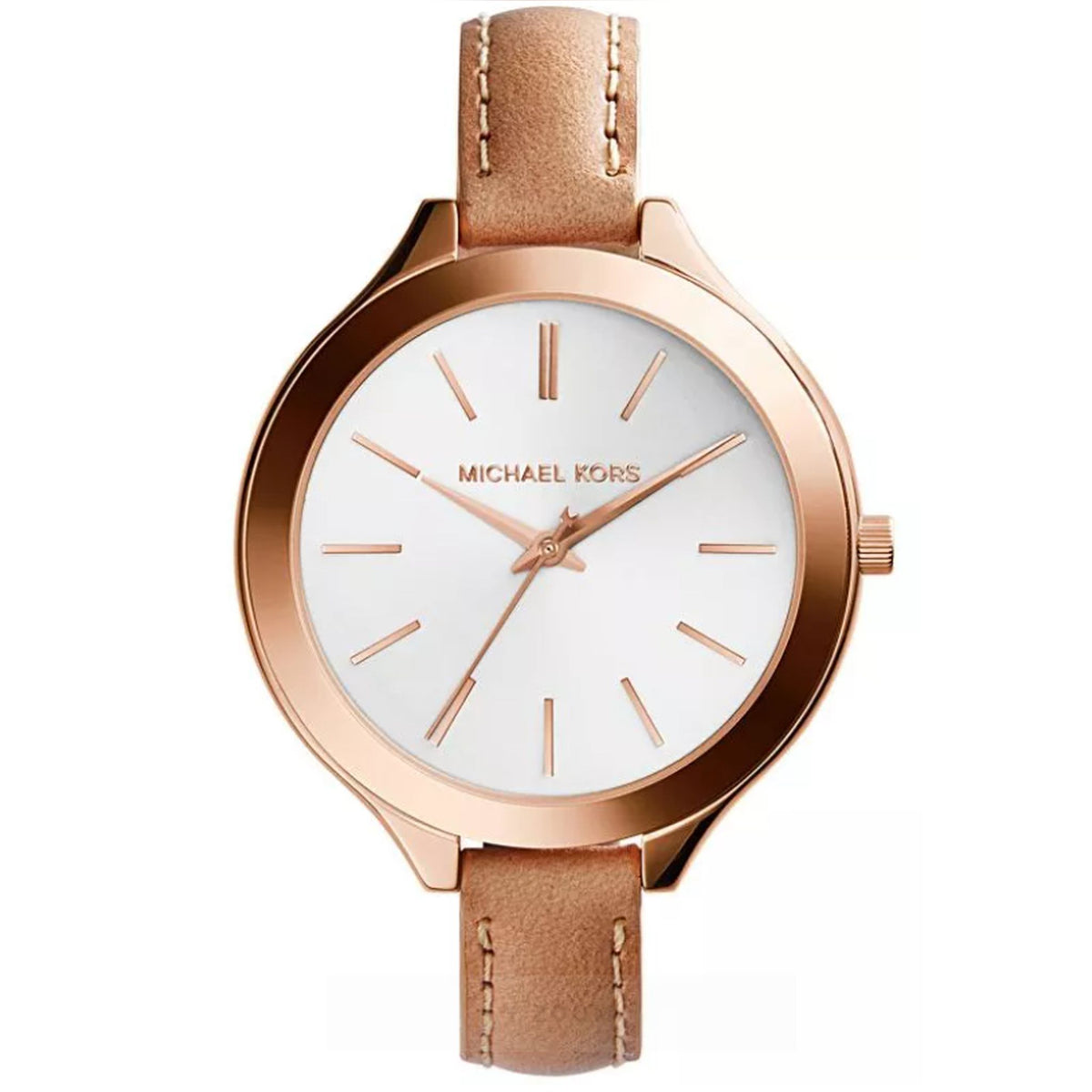 Michael Kors Slim Runway Lady Damenuhr roségold braun