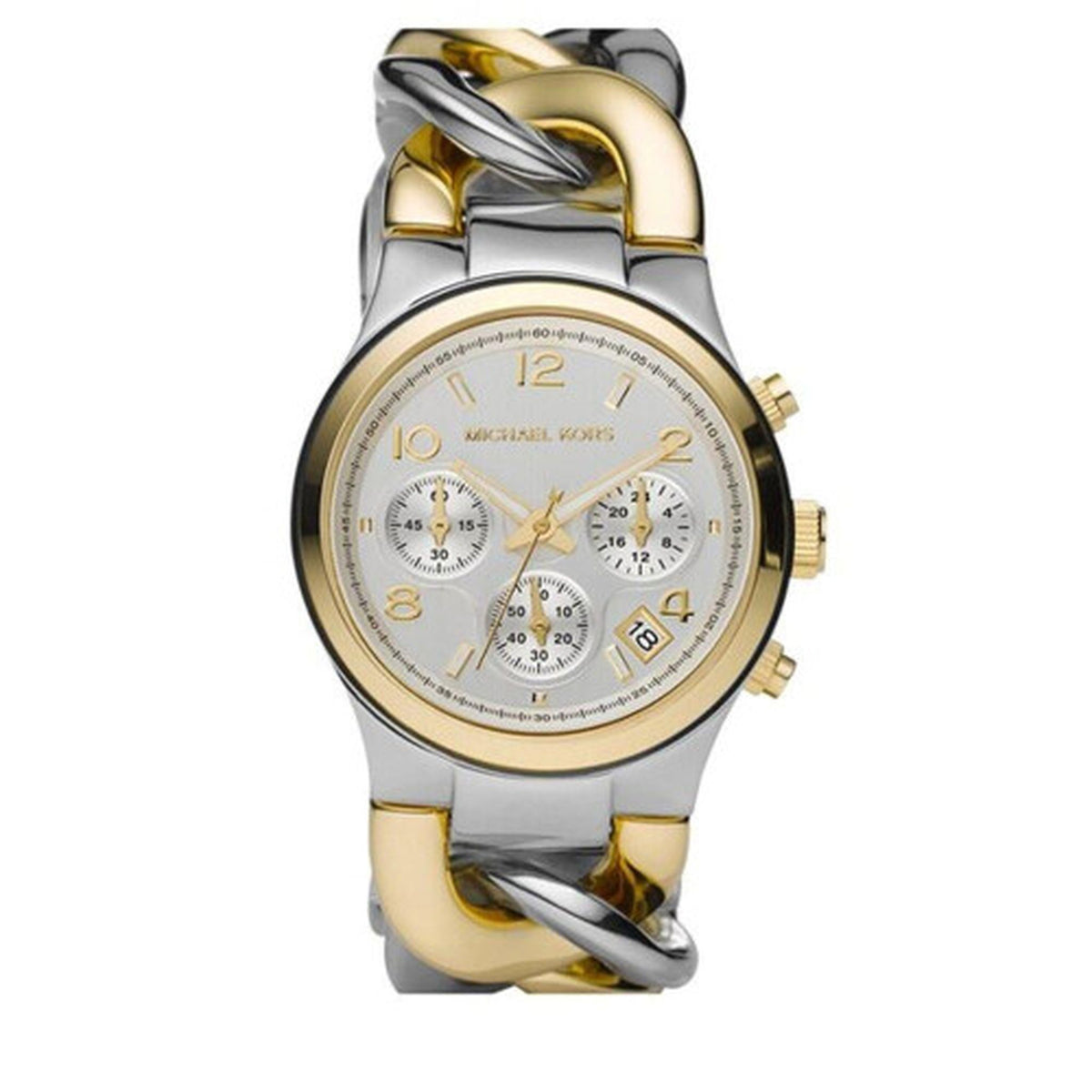 Michael Kors Twist Chain Lady Damenuhr silber gold