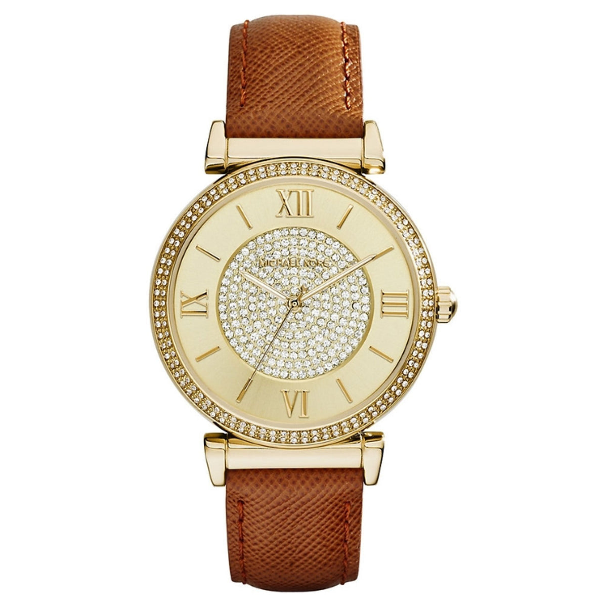 Michael Kors Catlin Lady Damenuhr gold braun Hauptbild