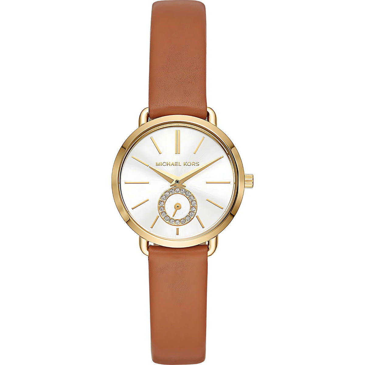 Michael Kors Portia Lady Damenuhr gold braun Hauptbild