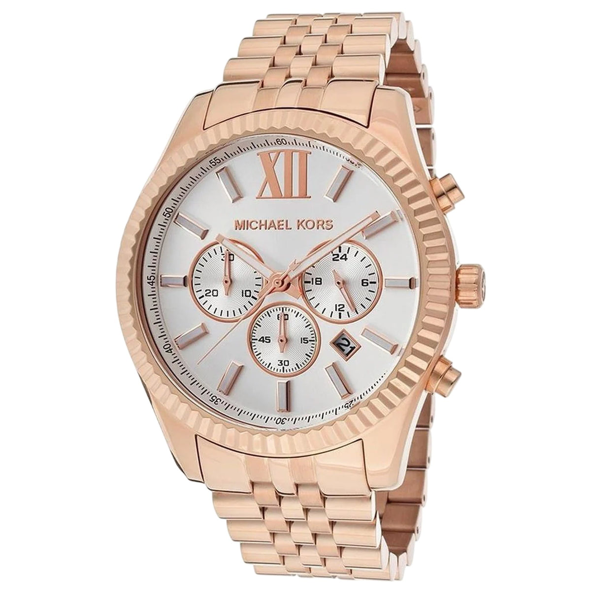 Michael Kors Lexington Herren Chronograph Roségold Edelstahl MK8313