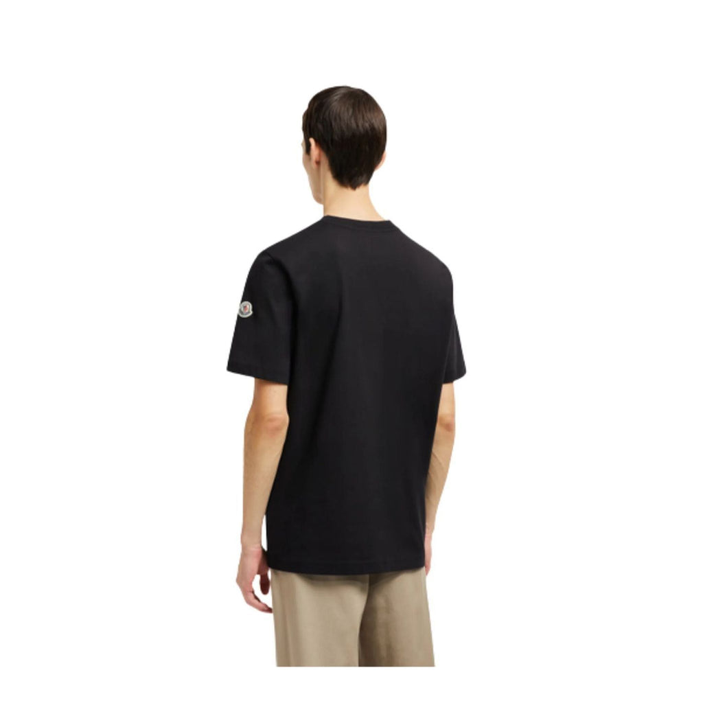 Moncler Varsity Logo T-Shirt Herren schwarz